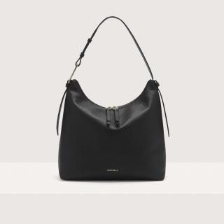 COCCINELLE MALORY MEDIUM KOŽENÁ KABELKA NOIR SS25