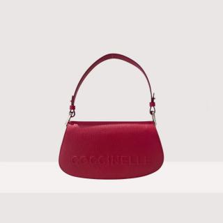 COCCINELLE MYRTHA MAXI LOG KOŽENÁ MINI BAG SANGRIA SS25