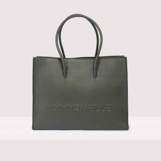 COCCINELLE MYRTHA MEDIUM MAXI LOGO KOŽENÁ KABELKA ALGA SS25