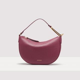 COCCINELLE PRISCILLA SMALL KOŽENÁ KABELKA GARNET RED AW23