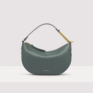 COCCINELLE PRISCILLA SMALL KOŽENÁ KABELKA KALE GREEN AW23