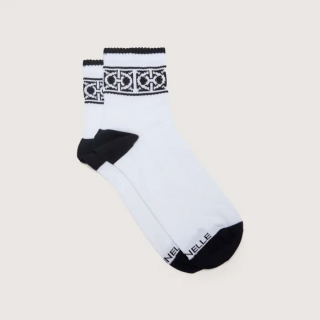 COCCINELLE SPORTY MONOGRAM PONOŽKY NOIR/BLANCO SS25