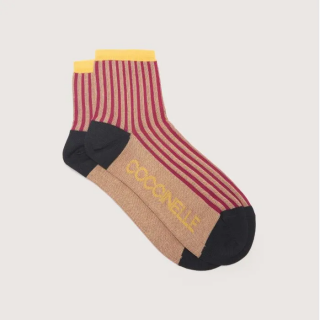 COCCINELLE STRIPES AVEIRO PONOŽKY MULTI SKIN SS25