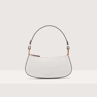 MERVEILLE CALF COCKER KOŽENÁ MNI BAG COCCINELLE BLANCO SS25