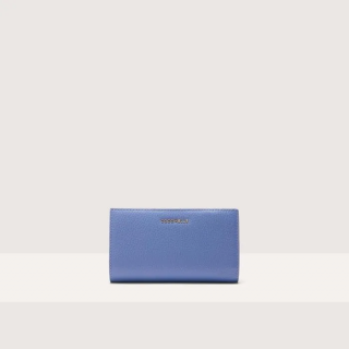 METALLIC SOFT KOŽENÁ PENĚŽENKA COCCINELLE AZUL SS25