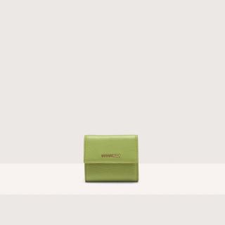 METALLIC SOFT KOŽENÁ PENĚŽENKA COCCINELLE GUACAMOLE SS25