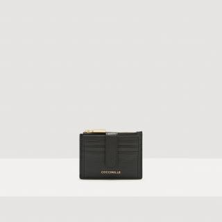 METALLIC SOFT KOŽENÁ PENĚŽENKA COCCINELLE NOIR SS25