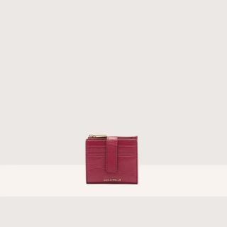 METALLIC SOFT KOŽENÁ PENĚŽENKA COCCINELLE SANGRIA SS25
