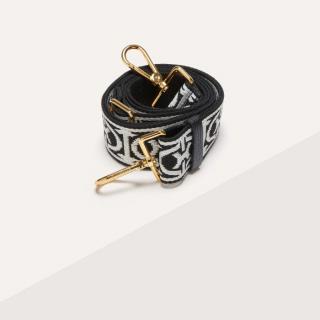 NASTRO MONOGRAM POPRUH COCCINELLE MULTI.NOIR/NOIR ZLATO SS25