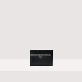 STG NEW MULTIMATERIAL KOŽENÉ POUZDRO NA KARTY COCCINELLE MULTI NOIR/NOIR SS25