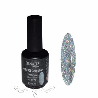 Hybrid Gelpolish HOLOGRAM Silver Glitter