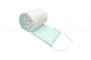 Mango český hladký mantinel do postýlky 360cm Bunny Silver-Mint Vzor: BUNNY