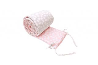 Mango český hladký mantinel do postýlky 360cm Bunny Silver-Rose Vzor: BUNNY