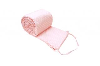 Mango český hladký mantinel do postýlky 360cm Polka Dot Rose