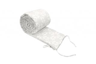 Mango český mantinel do postýlky hladký 360 cm Foxy Silver
