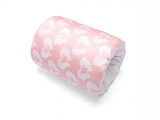 Opal český kojicí polštář cestovní Foxy Rose saténový s minkou