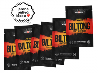 Hovězí Biltong Piri Piri 10 x 40g