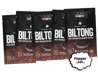 Hovězí biltong s kampotským pepřem 10 x 50g