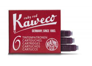 Kaweco zásobníky do pera, 6 ks - Ruby Red