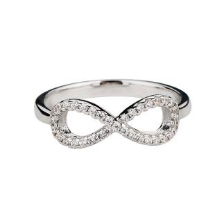 Emporial stříbrný rhodiovaný prsten Nekonečno MBR0005 Velikost: 7 (EU: 54-56)