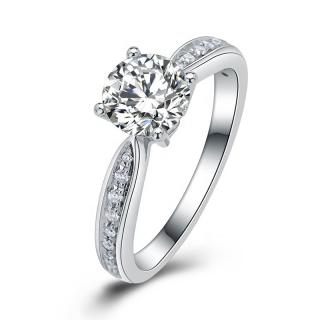 Royal Fashion stříbrný rhodiovaný prsten Elegance HA-GR02-SILVER Velikost: 6 (EU: 51-53)