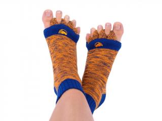 Adjustační ponožky® blue/orange Velikost: L (43-46)