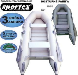 SPORTEX Člun s úchyty FASTEN - Sportex Shelf lamelová podlaha Varianta: 200F šedý, 1 x lavička