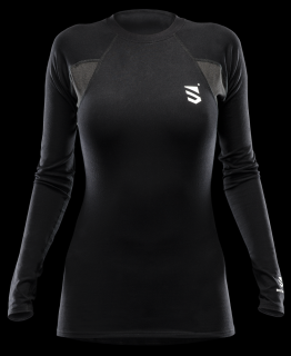 Unisex funkční tričko Scutum Wear Alex, dlouhý rukáv, černé Barva: Černá, Velikost: XXL