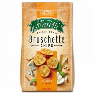 Bruschette čtyři druhy sýrů - chlebové chipsy 70 g | Rybízák.cz