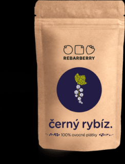 Černý rybíz - 100% ovocné plátky - Rebarberry 50 g | Rybízák.cz