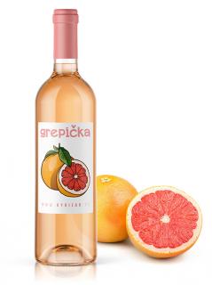 Grepička - víno z růžových grepů | 12% alk. | Rybízák.cz
