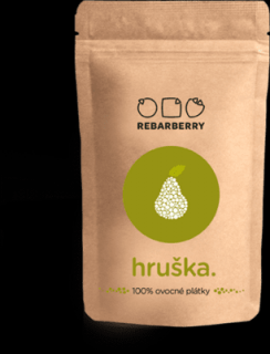 Hruška - 100% ovocné plátky - Rebarberry 50 g | Rybízák.cz