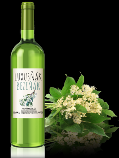 Luxusňák Beziňák 14,5% alk. bylinné víno z květů černého bezu | Rybízák.cz