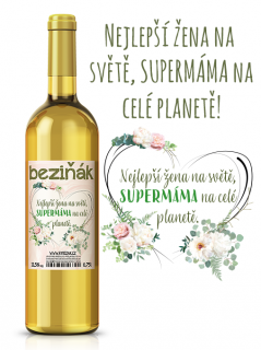 Nejlepší žena na světě, supermáma na celé planetě 11,5% alk. víno z květů černého bezu  | Rybízák.cz