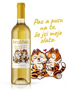 Pac a pusu na to, že jsi moje zlato. - 11,5% alk. víno z hrušek | Rybízák.cz