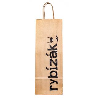 Papírová taška na lahvinku  - na 1 lahev | Rybízák.cz