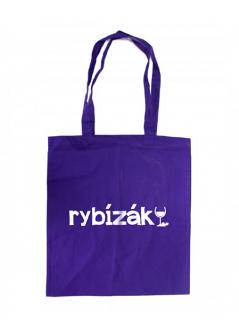 Plátěná taška fialová - rozměry: 43 × 39 cm | Rybízák.cz