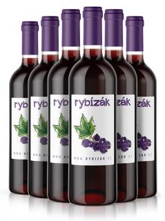 Sada 6 Rybízáků 11% alk. víno z černého rybízu | Rybízák.cz