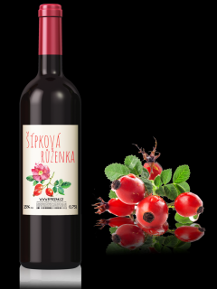 Šípková Růženka 13% alk. víno z květů růže | Rybízák.cz