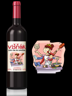 Super víno pro SUPERŽENU 11,5% alk. víno z višní | Rybízák.cz
