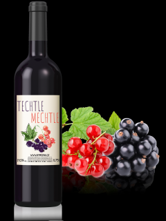 Techtle mechtle 14,5% alk. víno z černého a červeného rybízu | Rybízák.cz