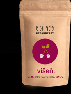 Višeň - 100% ovocné plátky - Rebarberry 50 g | Rybízák.cz