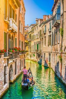 Diamantové malování - Gondola v Benátkách