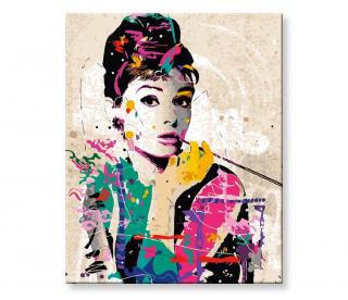Malování podle čísel - Audrey Hepburnová