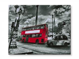 Malování podle čísel - Autobus v Londýně