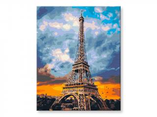 Malování podle čísel - Eiffelova věž v Paříži