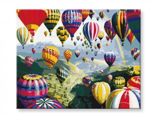 Malování podle čísel - Horkovzdušné balóny
