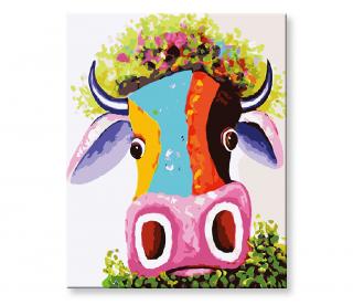 Malování podle čísel - Kráva abstrakce