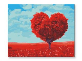 Malování podle čísel - Láska v srdci