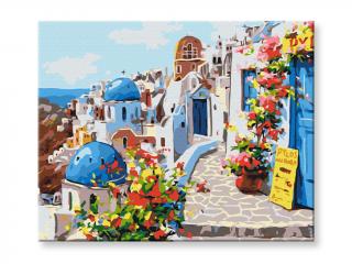 Malování podle čísel - Léto na Santorini